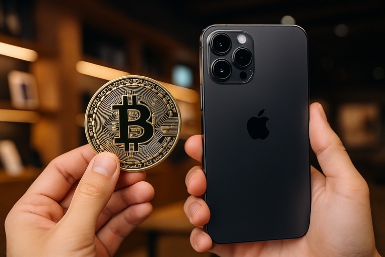 비트코인(BTC), 아이폰/챗GPT 생성 이미지