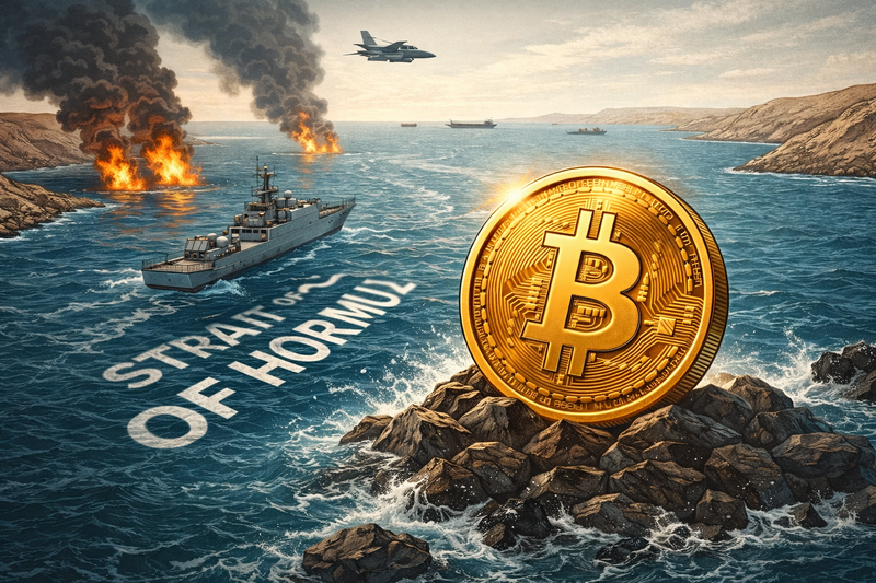 호르무즈 해협 봉쇄되면 비트코인 어떻게 되나/챗지피티 생성 이미지