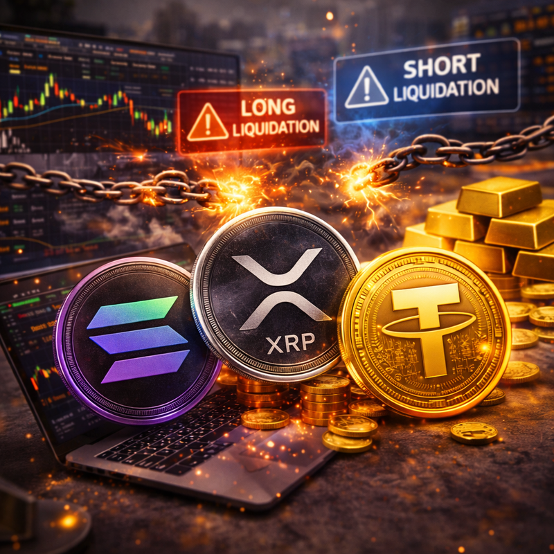 솔라나(SOL), 엑스알피(XRP), 테더 골드(XAUT)/챗GPT 생성 이미지