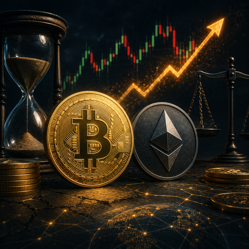 비트코인(BTC), 이더리움(ETH)/AI 생성 이미지