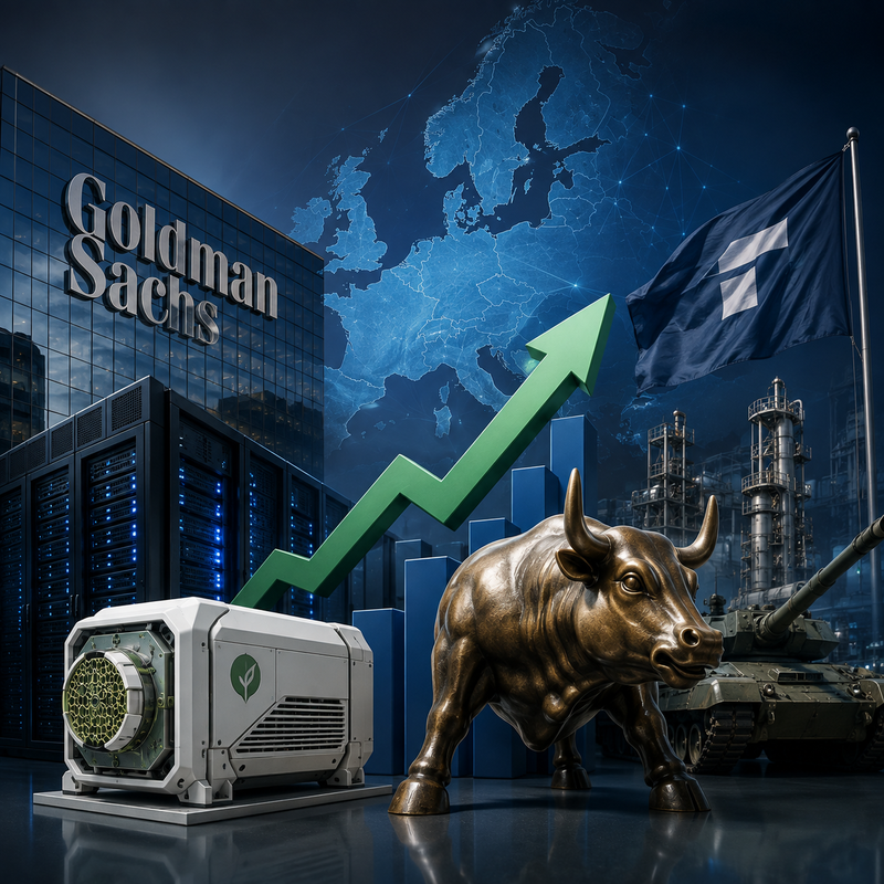 골드만삭스(Goldman Sachs), 세레스 파워(Ceres Power), 라인메탈(Rheinmetall)/AI 생성 이미지