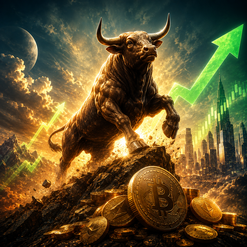 비트코인(BTC), 강세장/AI 생성 이미지