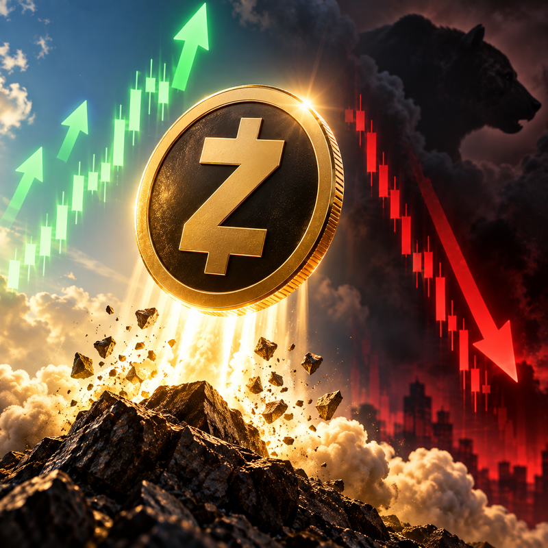 지캐시(ZEC), 상승장, 하락장/AI 생성 이미지