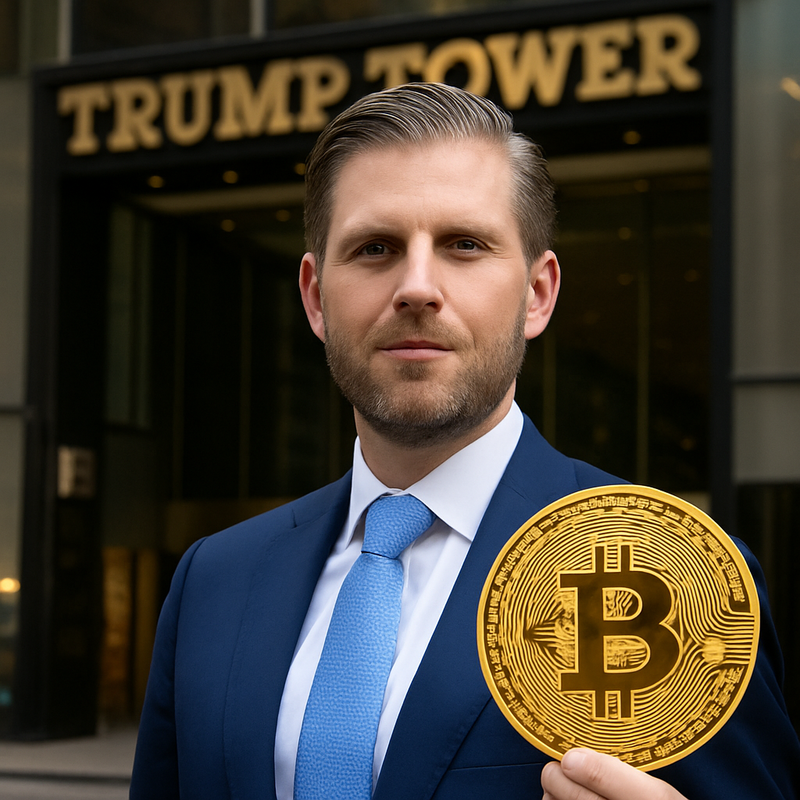 에릭 트럼프와 비트코인/챗gpt 생성 이미지