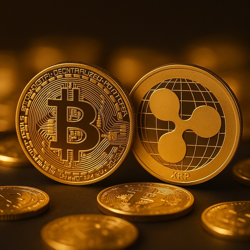 비트코인(BTC), 엑스알피(XRP)/챗gpt 생성 이미지