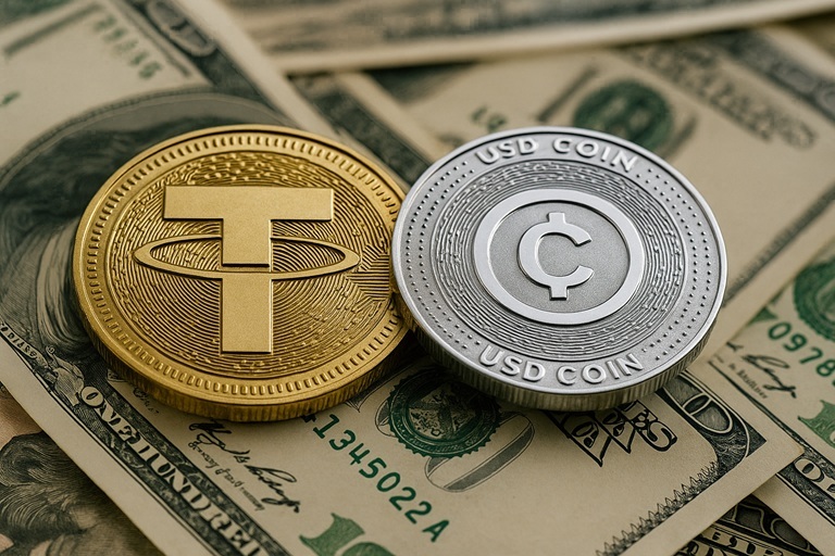 테더(USDT), USD코인(USDC), 달러(USD)/챗GPT 생성 이미지