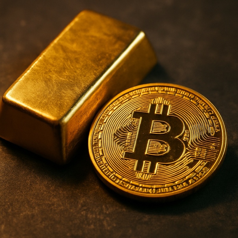 비트코인(BTC), 금/챗GPT 생성 이미지