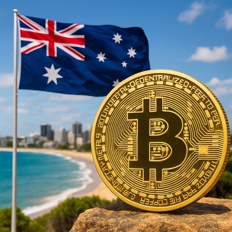 호주, 비트코인(BTC)/챗GPT 생성 이미지