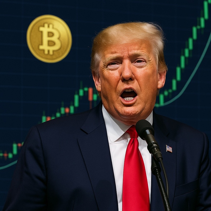도널드 트럼프, 비트코인(BTC)/챗GPT 생성 이미지