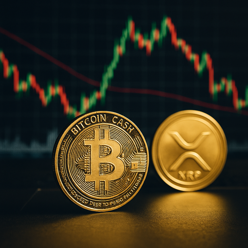 비트코인캐시(BCH), 엑스알피(XRP)/챗GPT 생성 이미지