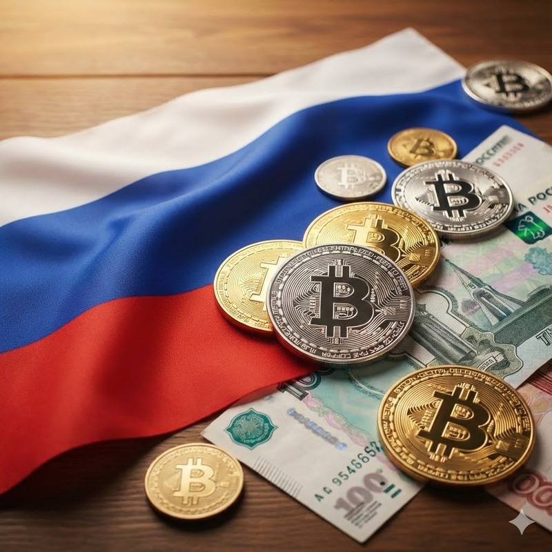 러시아, 비트코인(BTC)/AI 생성 이미지