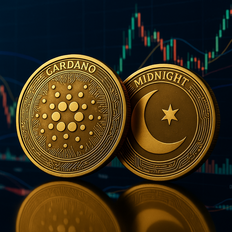 카르다노(ADA), 미드나이트(Midnight, NIGHT)/AI 생성 이미지