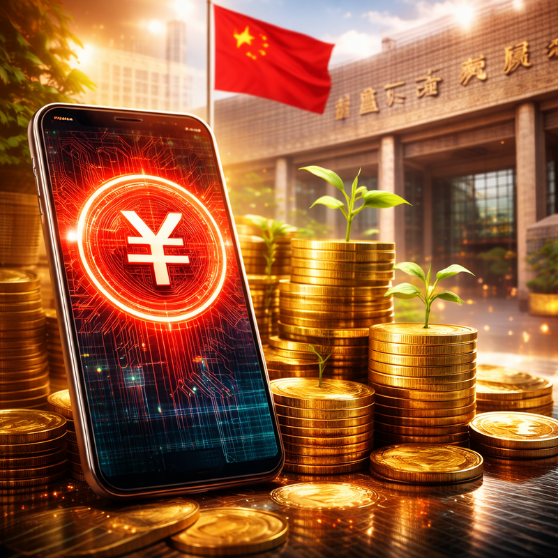 중국, 디지털 위안, CBDC/챗GPT 생성 이미지