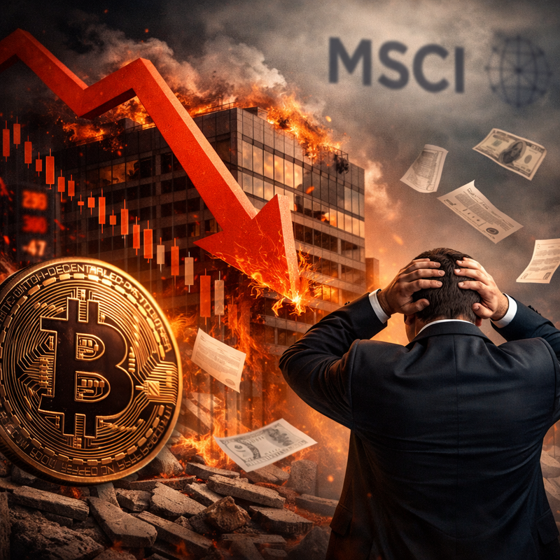 스트래티지(Strategy), 비트코인(BTC), 하락/챗GPT 생성 이미지