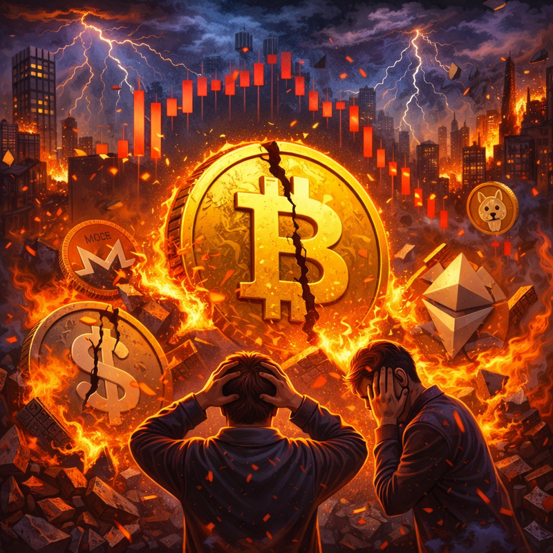 비트코인(BTC), 가상자산, 암호화폐, 공포 심리, 암호화폐 하락/챗GPT 생성 이미지