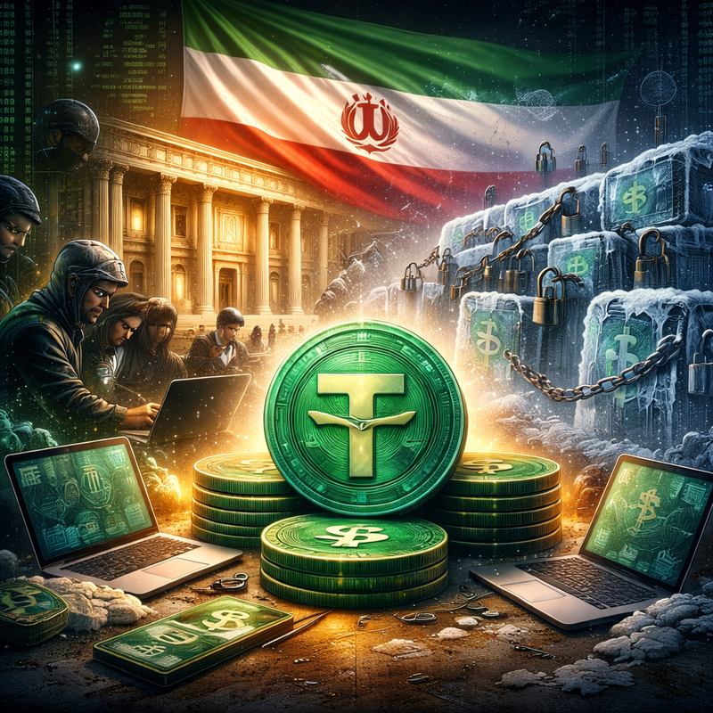 이란, 테더(USDT)/챗GPT 생성 이미지