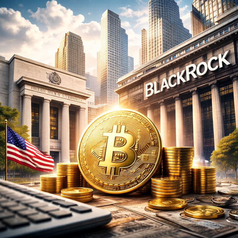 미국 연방준비제도(Fed, 연준), 블랙록(BlackRock), 비트코인(BTC)/챗GPT 생성 이미지