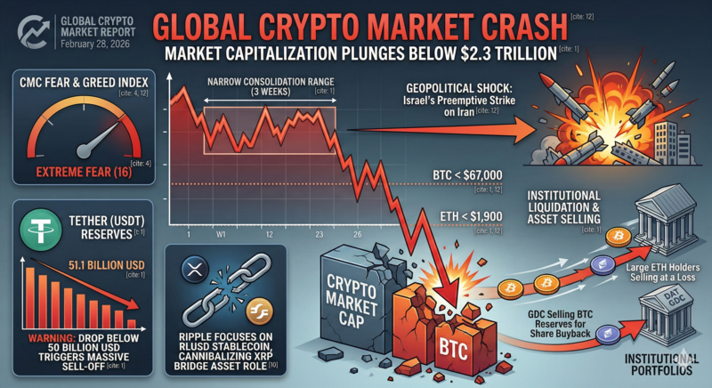 [속보] 이스라엘 예방타격 소식에 코인 시장 '급락'…비트코인 6만4천달러 붕괴 위기/제미나이 생성 이미지