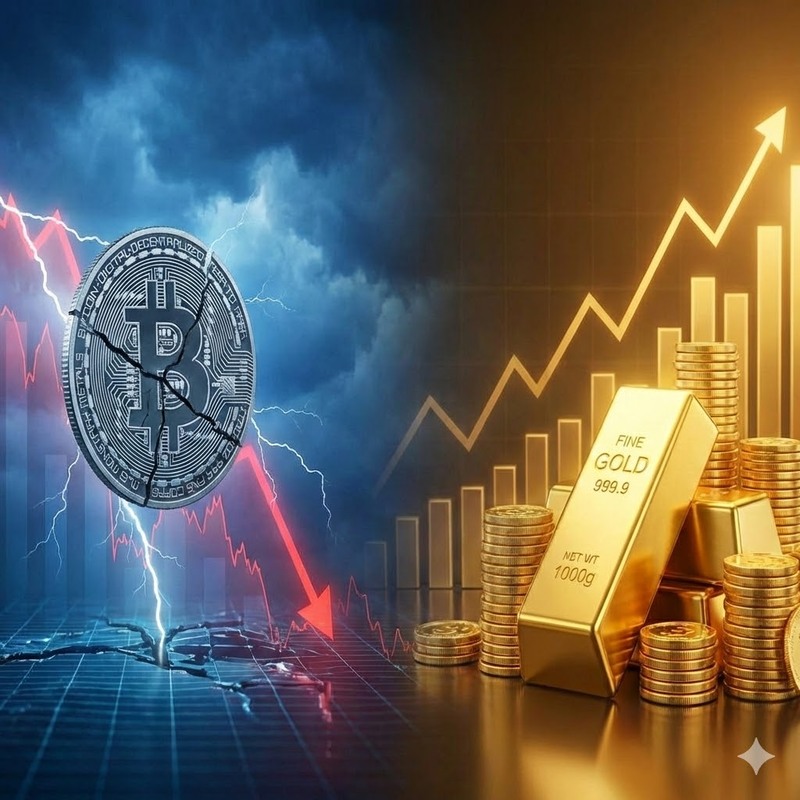 비트코인(BTC), 금/AI 생성 이미지