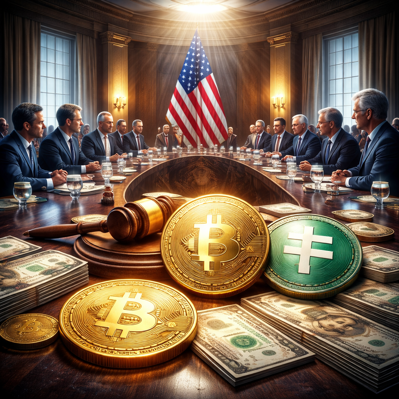 백악관, 암호화폐 규제, 스테이블코인 법안/챗GPT 생성 이미지