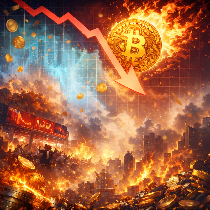 비트코인(BTC), 하락/챗GPT 생성 이미지