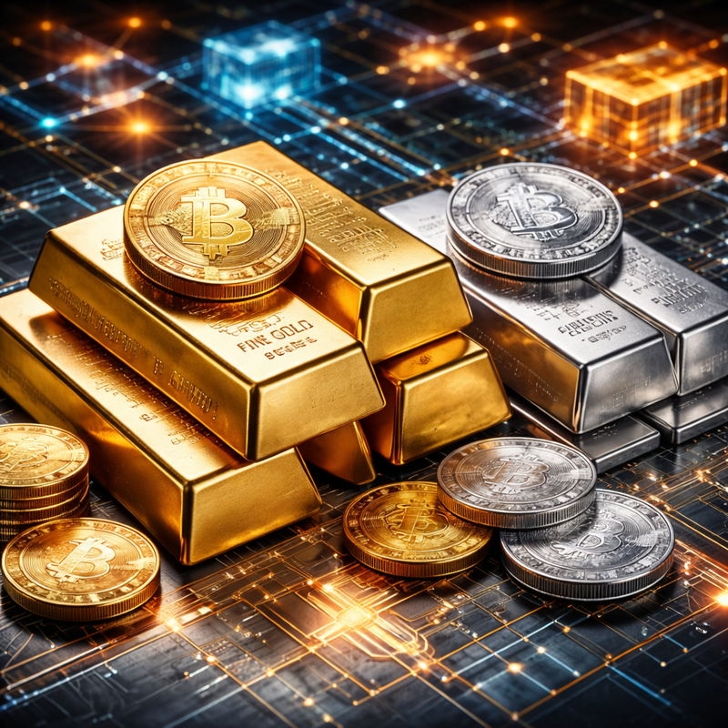 금, 은, 비트코인(BTC)/챗GPT 생성 이미지