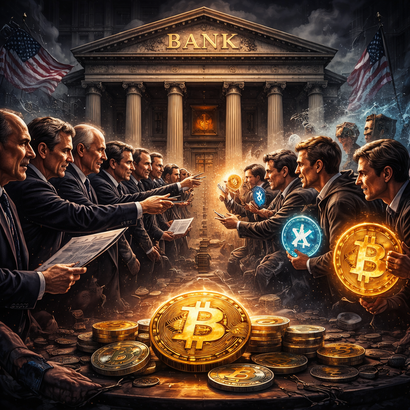 은행, 비트코인(BTC), 가상자산, 암호화폐 규제/챗GPT 생성 이미지