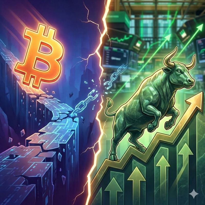 비트코인(BTC), 미국 증시/AI 생성 이미지