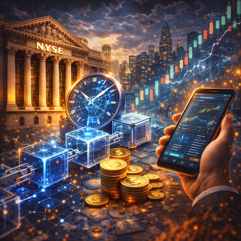 뉴욕증권거래소(NYSE), 블록체인/챗GPT 생성 이미지