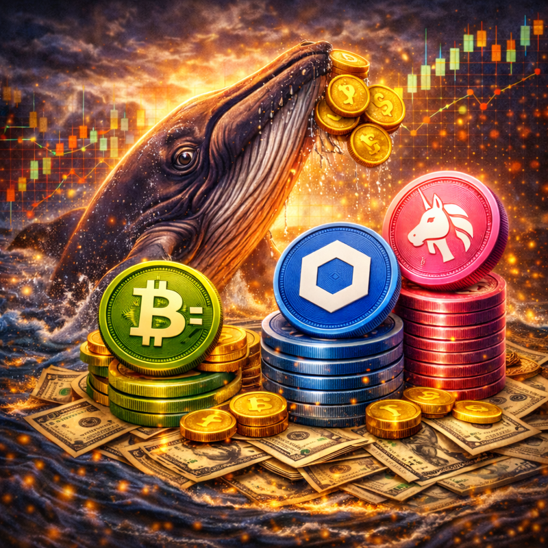 비트코인캐시(BCH), 체인링크(LINK), 유니스왑(UNI)/챗GPT 생성 이미지