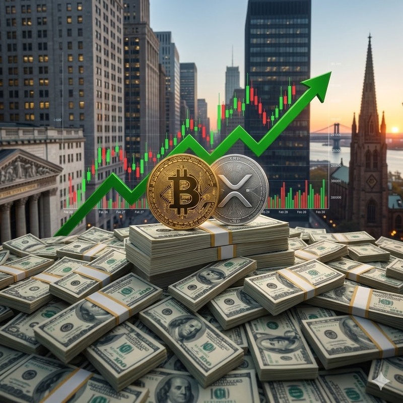 비트코인(BTC), 엑스알피(XRP), 달러(USD)/챗GPT 생성 이미지