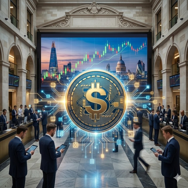 블록체인, 스테이블코인/AI 생성 이미지