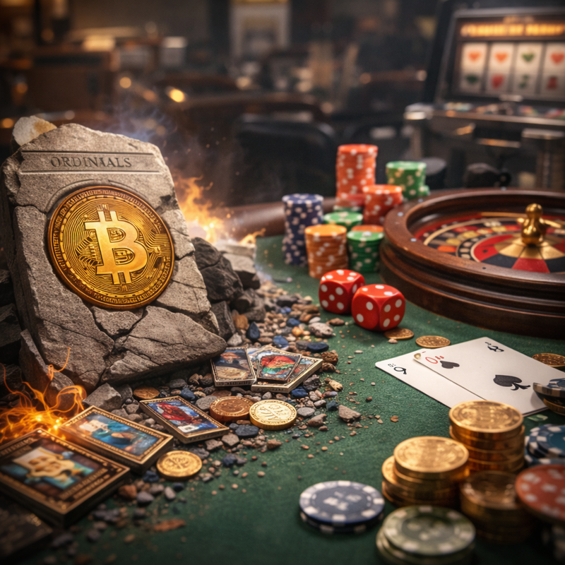 매직 에덴, 비트코인(BTC), 도박/AI 생성 이미지