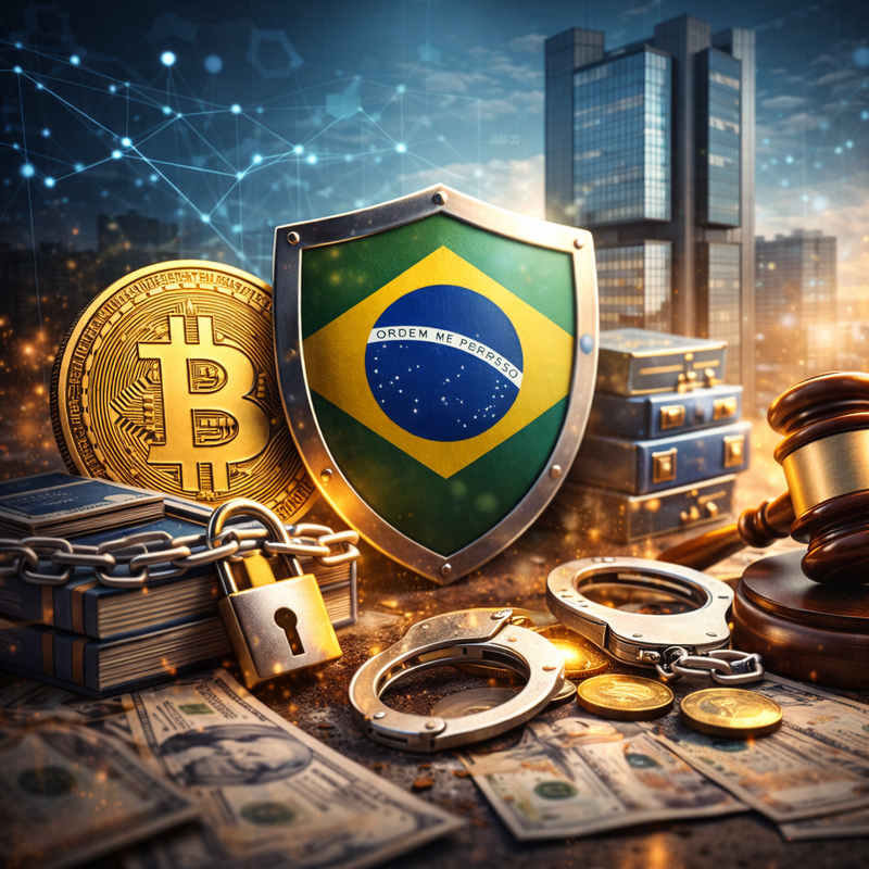브라질, 비트코인(BTC), 암호화폐 보안/AI 생성 이미지