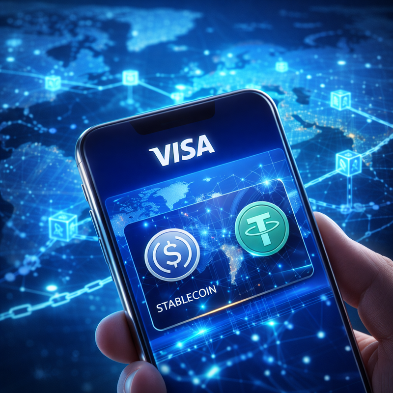비자, 스테이블코인/챗GPT 생성 이미지