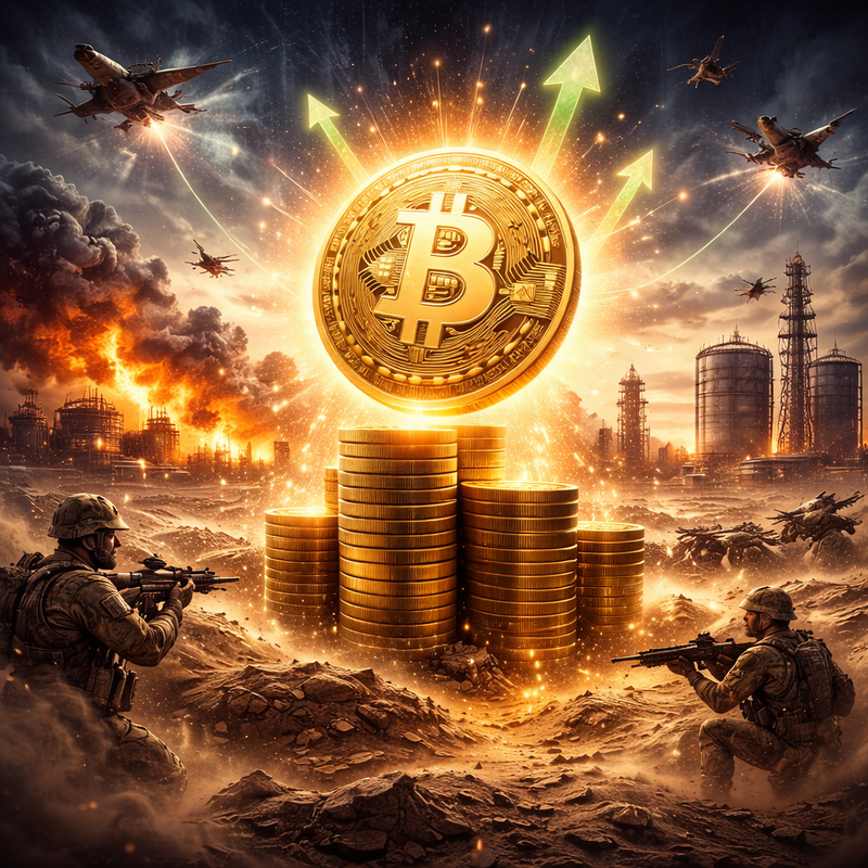 비트코인(BTC), 전쟁, 지정학적 위기/챗GPT 생성 이미지