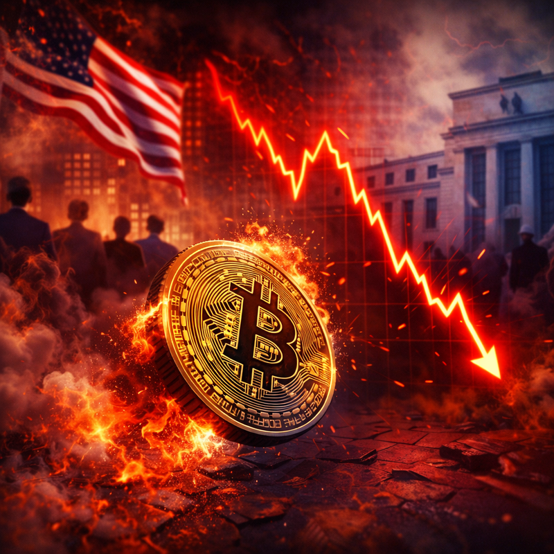 미국, 비트코인(BTC), 암호화폐 하락/챗GPT 생성 이미지
