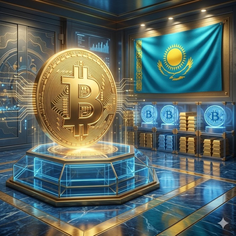 카자흐스탄, 비트코인(BTC)/AI 생성 이미지