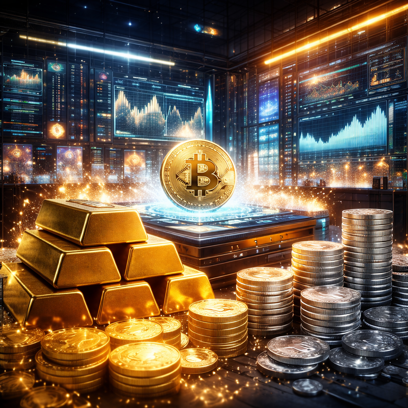 비트코인(BTC), 가상자산 거래소, 금, 은/챗GPT 생성 이미지