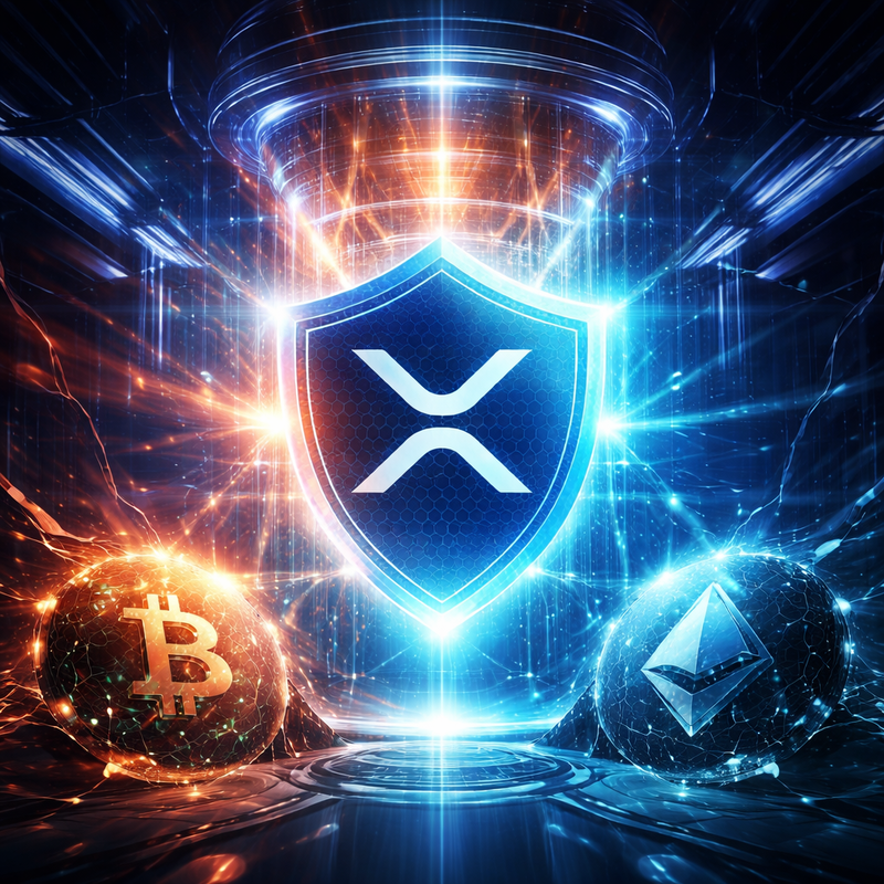 양자 컴퓨터, 엑스알피(XRP), 비트코인(BTC), 이더리움(ETH)/챗GPT 생성 이미지