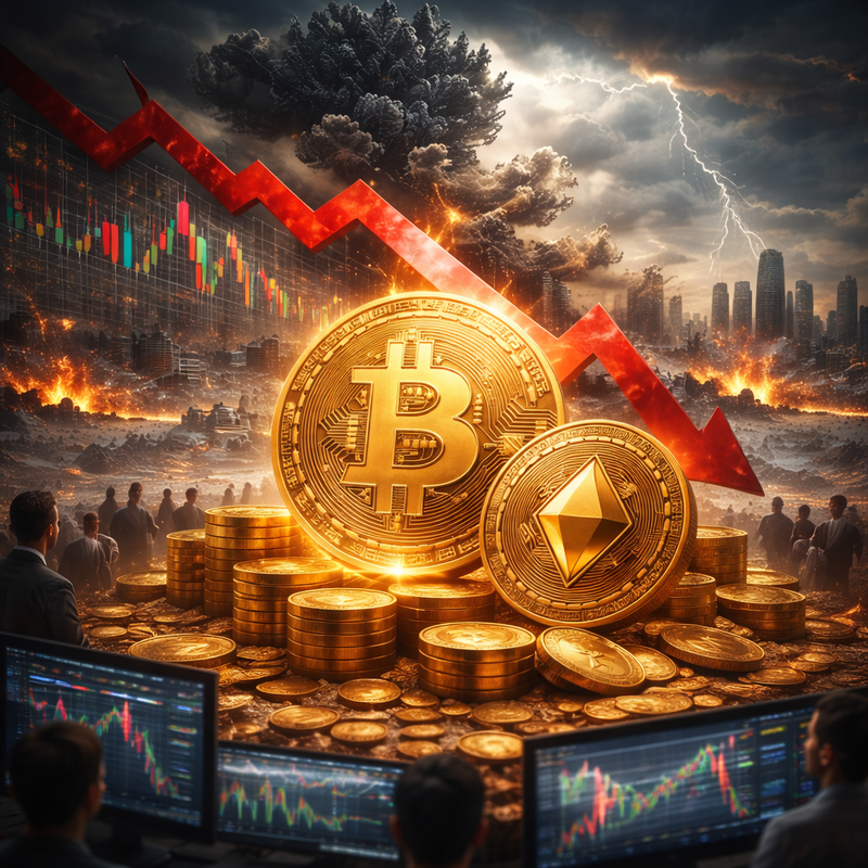 비트코인(BTC), 이더리움(ETH), 암호화폐 하락/챗GPT 생성 이미지
