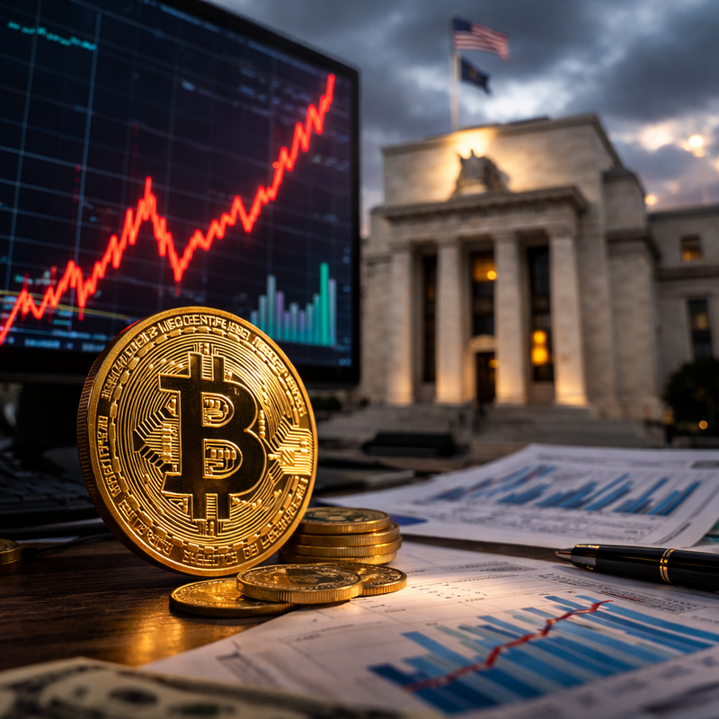 비트코인(BTC), 경제 지표, 미 연방준비제도(Fed)/챗GPT 생성 이미지