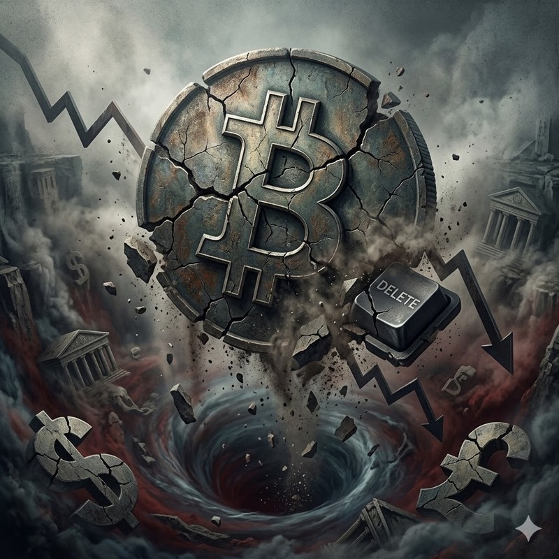 비트코인(BTC), 암호화폐 폭락/AI 생성 이미지