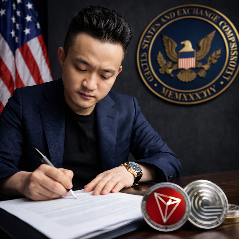 저스틴 선(Justin Sun), 트론(TRX), 미 증권거래위원회(SEC)/AI 생성 이미지