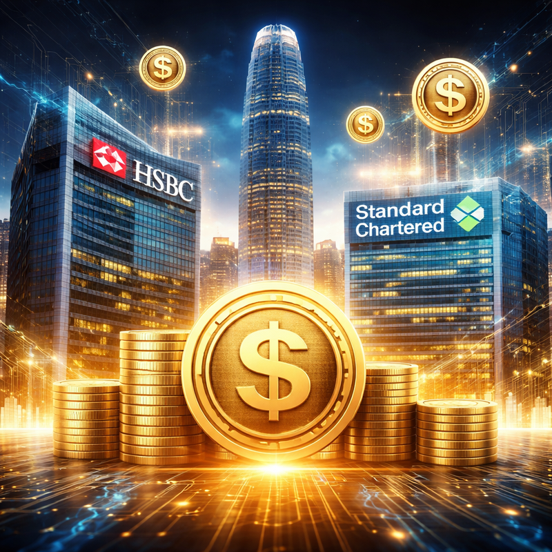스테이블코인, HSBC, 스탠다드차타드(Standard Chartered)/AI 생성 이미지