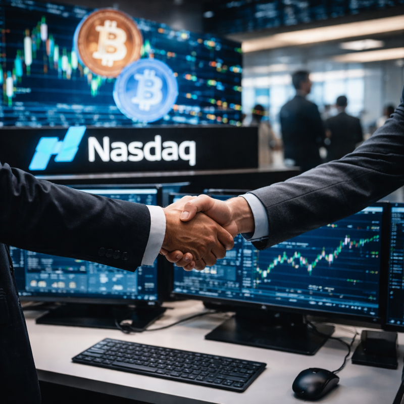 나스닥(Nasdaq), 가상자산 거래/AI 생성 이미지