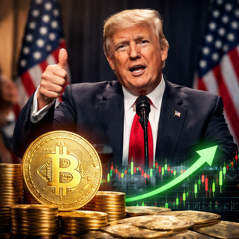 도널드 트럼프(Donald Trump), 비트코인(Bitcoin, BTC)/AI 생성 이미지