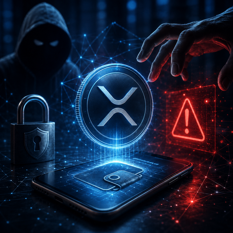 엑스알피(XRP), 암호화폐 사기, 암호화폐 보안/AI 생성 이미지