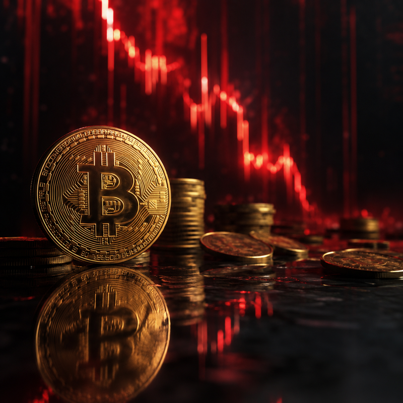 비트코인(BTC), 암호화폐 하락/AI 생성 이미지