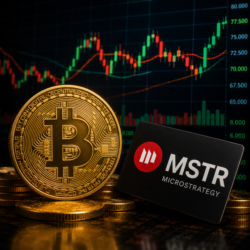 비트코인(BTC), 스트래티지(MSTR)/AI 생성 이미지